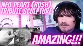 PRO MUSICIAN'S first REACTION to NEIL PEART - TRIBUTE SCULPTURE (RUSH)