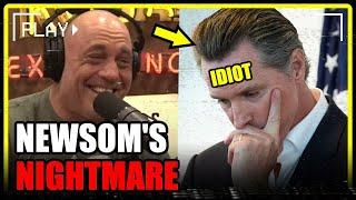 Joe Rogan just TORCHED Gavin Newsom’s CRINGE new PODCAST.