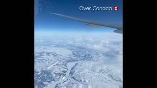 Icy Canada  #flying #travel #shorts #fyp #wanderlust #canada