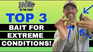 TOP 3 Baits for EXTREME Conditions! (Bass Fishing)