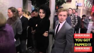 Noel Fisher talks about Teenage Mutant Ninja Turtleson steroids outside Argyle Nightclub in Hollywoo