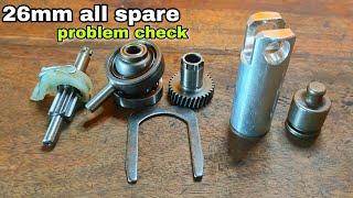 2 26mm machine geat,piston, puld bearing, u clamp, problem kasa pakada | 2 26mm hammer drill repair