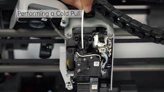 How to perform a cold pull with PLA to clean the nozzle on a Bambu Lab 3D printer