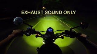 NIGHT RIDE | HONDA CL500 STOCK EXHAUST RAW SOUND | PURE SOUND | ASMR