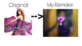 Remaking Taylor Swift Album Covers! || Hazzas House