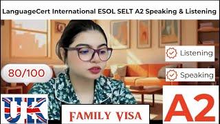 LanguageCert A2 SELT Speaking & Listening || Spouse Visa Extension||  Listening Test