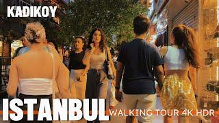 Exploring Istanbul Kadikoy: Kadikoy Bazaar and Bahariye Street in Stunning 4K HDR Walking Tour