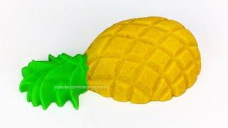 Satisfying Kinetic Sand Cutting Pineapple, Crunchy Sound #6