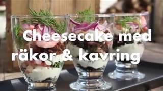 CHEESECAKE MED RÄKOR & KAVRING!