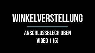 Inventor Blechbearbeitung: Video 1(5) Anschlussblech oben