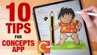 10 tips and shortcuts for Concepts (iPad) App for beginners
