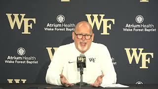 Wake Forest Basketball coach Steve Forbes post-Coppin State press conference