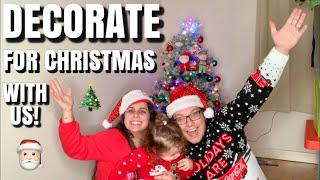 DECORATING FOR CHRISTMAS! OUR FIRST CHRISTMAS TREE! | VLOGMAS DAY 18 - MarisJournal Vlogs