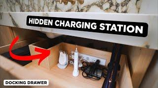 Upgraded Bathroom With Hidden Charging Station: Installing a Docking Drawer Outlet