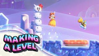 How I Made a Custom Mario Wonder Level - "Bouncy Ice Ballet"