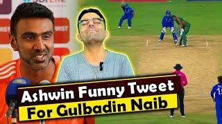 Ashwin says Red card for Gulbadin Naib for Injury in reply Gulbadin replied "Kabi Khushi Kabi Gham"