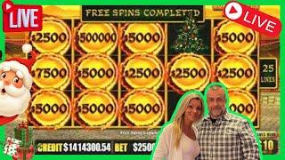 LIVE! Christmas Slot Jackpots From Las Vegas!