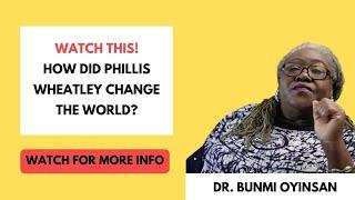 How Did Phillis Wheatley Change the World? | Sankofa Pan African Series