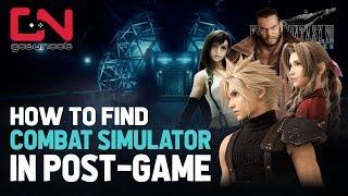 FF7 Remake How to find Combat Simulator POST-GAME - Final Fantasy VII Remake