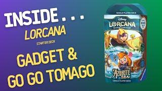 Disney Lorcana Azurite Sea Starter Deck Emerald & Sapphire (Go Go Tomago & Gadget) | Inside #638