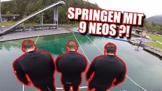 Sumo-Challenge vom Sprungturm! Wer kann mit mehr Neo´s springen?! // Area47