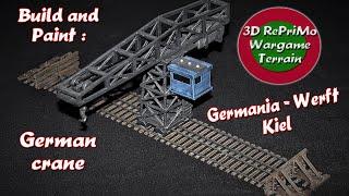 Tutorial: Paint a crane/Painting Guide/Bemalung eines Kranes (WW2)Modellbahn/Hafen/harbour(1/72)