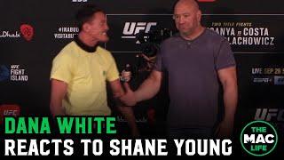 Dana White's hilarious confused reaction to Shane Young's Haka | UFC 253