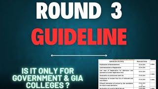 ROUND 3 GUIDELINES: HOW TO PROCEED FOR ROUND 3?