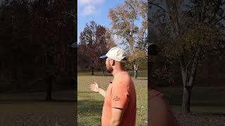 Hitting the very rare reverse ace.. #discgolf