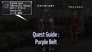 FFXI Quest Guide : Purple Belt (WingsXI)