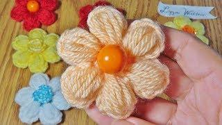 Crochet Small Flower with Puff Stitch