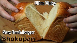 " 30 min. How to Make ULTRA FLAKY Japanese soft Milk Bread at home . @Theapron41