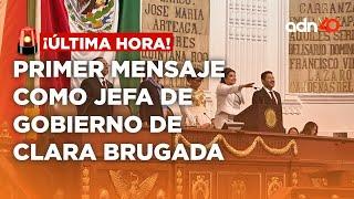 ¡Última Hora! Primer mensaje como Jefa de Gobierno de Clara Brugada