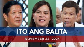 UNTV: Ito Ang Balita | November 22, 2024