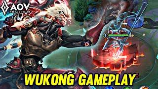 AOV : WUKONG GAMEPLAY | LATE GAME MASSACRE - ARENA OF VALOR LIÊNQUÂNMOBILE ROV