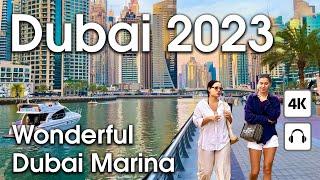 Dubai  Wonderful Dubai Marina [ 4K ] Walking Tour