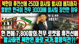 한 번에 7,800발의 천무 로켓을 휴전선에 발사하면 북한은 바로 국가 멸망직전?! 한국의 인도적 지원 받고 미사일로 화답했지만 정작 천무 하나로 북한이 전멸 가능한 이유 공개