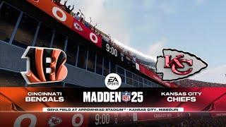 Bengals vs Chiefs Week 2 Simulation (Madden 25 PS5)