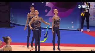 Junior Team Ukraine 5 Ribbons Final 25.600 - European Championships Varna 2021