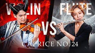 Which sounds better? Violin vs Flute ️ [PAGANINI CAPRICE No. 24]