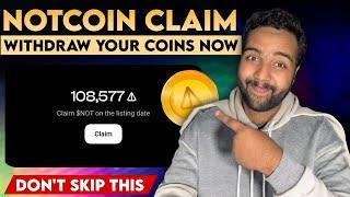 NotCoin Withdrawal with Proof - NotCoin Claim Tokens Live | Notcoin Live Claiming Method