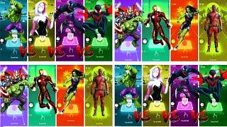 Tiles Hop:Avengers / Spiderman/ Iron Man / She-Hulk / Spider Gwen / DeadPool / BallHulk  / Venom!!