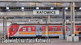 Katowice - Mix zapowiedzi pociągów/Mix train announcements