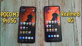 Realme 8 4G vs POCO M3 Pro 5G - Speed | Display | Speaker | Battery | Best Value for Money?