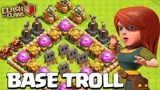 J'ai Fabriqué Une BASE TROLL en HDV 16 ! Clash of Clans