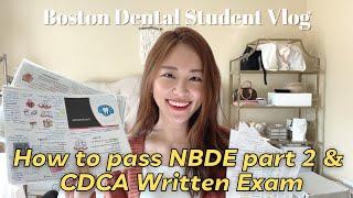 [Vlog] How I passed NBDE Part 2 & CDCA Written Exam | Submitted Dental Residency apps | Giveaway!