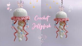 Crochet Jellyfish | Jellyfish Keychain Amigurumi | Móc Bé Sứa Biển