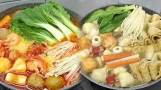 STEAMBOAT KUAH TOMYAM DAN KUAH KALDU MAKANAN BERKUAH SAAT TAUN BARUAN ! COBAIN YA