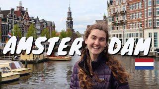 Why is Amsterdam so popular?  | Our First time in Amsterdam Vlog | Dutch Food & Sights