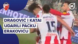 Erak provocirao Grobare, pa dobio ćušku od Dragovića  #shorts #crvenazvezda #srbija